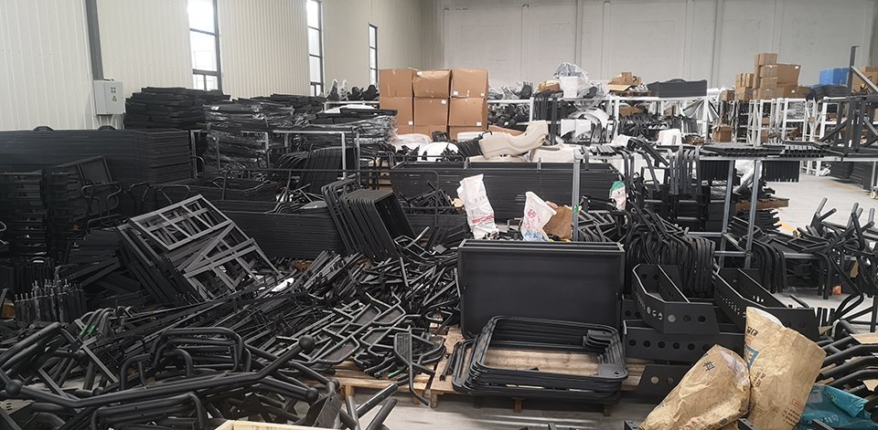 Warehouse of golf parts